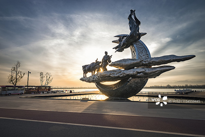 西安昆明池石雕图片素材