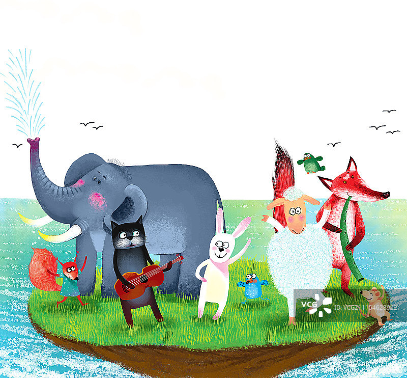 背景分离动物系列组图共3000多幅-狂欢的动物图片素材