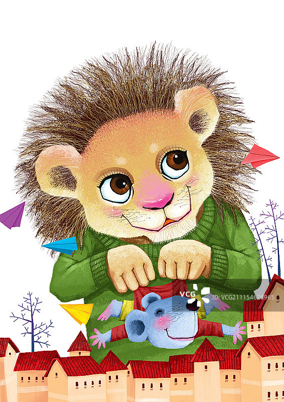 背景分离动物系列组图共3000多幅-大狮子和小老鼠图片素材