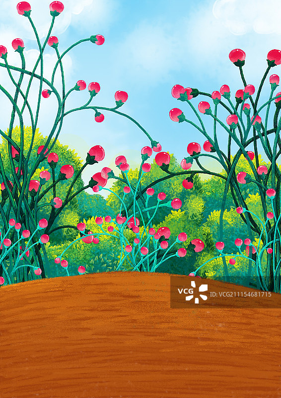 唯美背景元素组图共3000多幅-土地开满果图片素材