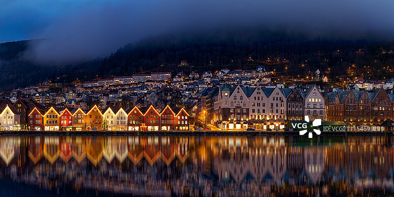 夜晚的倒影图片素材