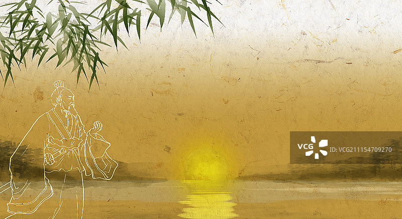 端午节 屈原图片素材