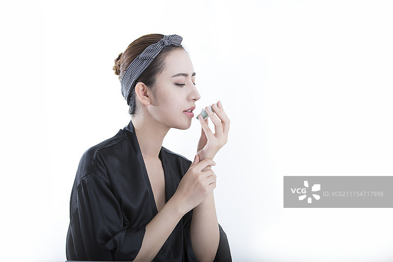 年轻女子美容肖像图片素材