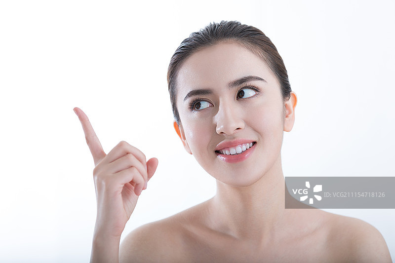 年轻女子美容肖像图片素材