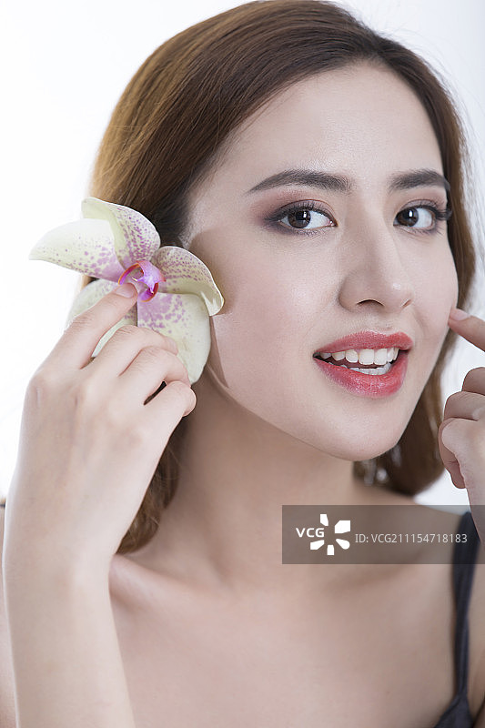 年轻美丽女人肖像图片素材