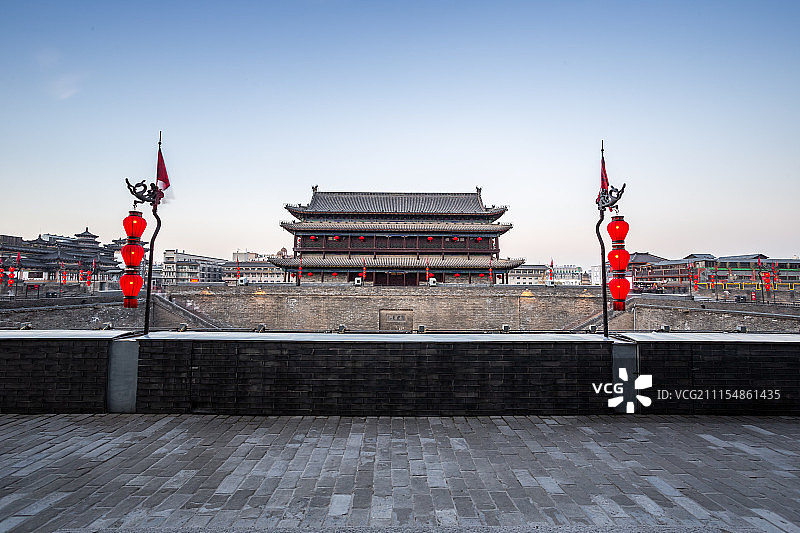 西安城墙图片素材