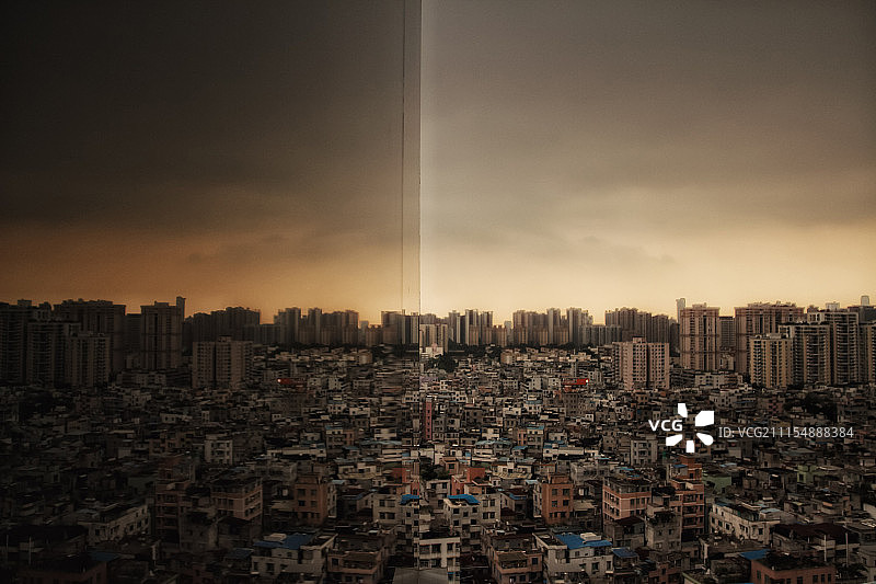 镜面城市图片素材