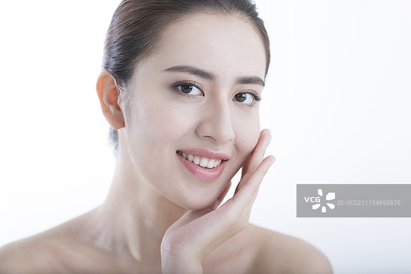 年轻女子美容肖像图片素材