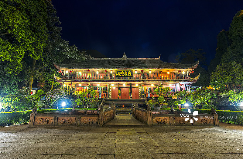 中国，四川，峨眉山，万年寺图片素材
