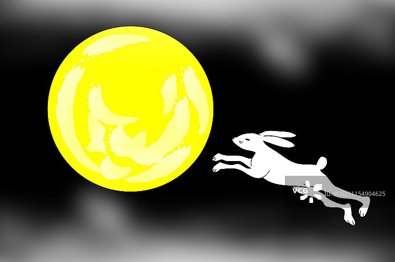 中秋节 玉兔的故事图片素材