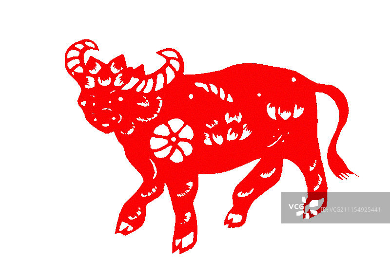 剪纸：牛图片素材