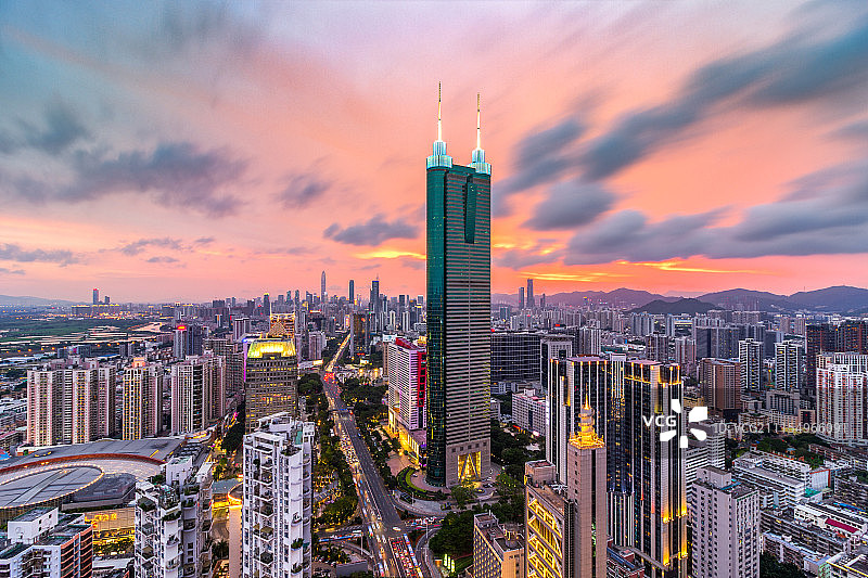 深圳天际线图片素材