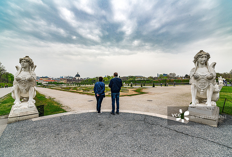 奥地利维也纳美泉宫室外图片素材