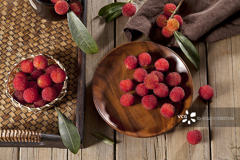 一组杨梅图片素材