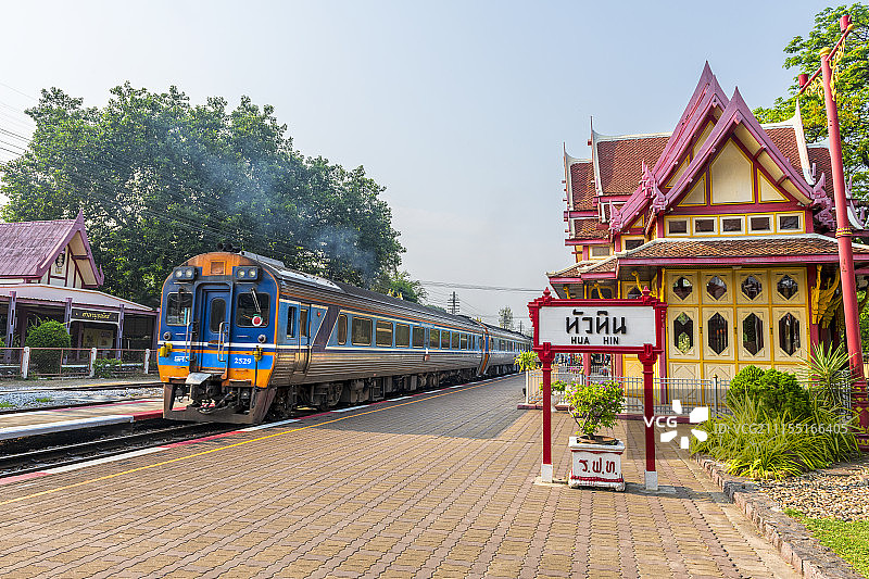 泰国，华欣火车站图片素材