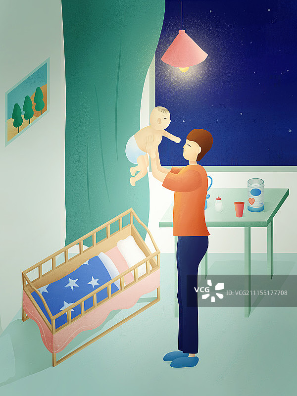 父亲节之抱宝宝无字版图片素材