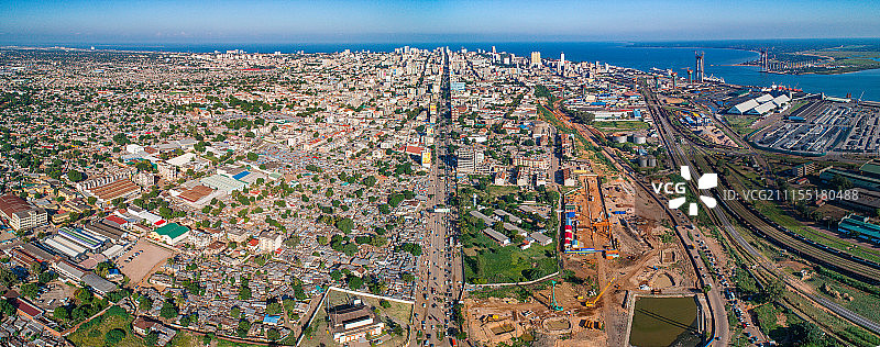 马普托空中全景图片素材