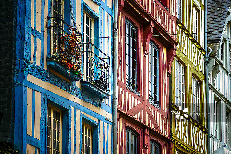 鲁昂及其房屋图片素材