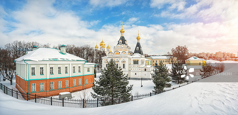 德米特罗夫斯克里姆林宫一景图片素材