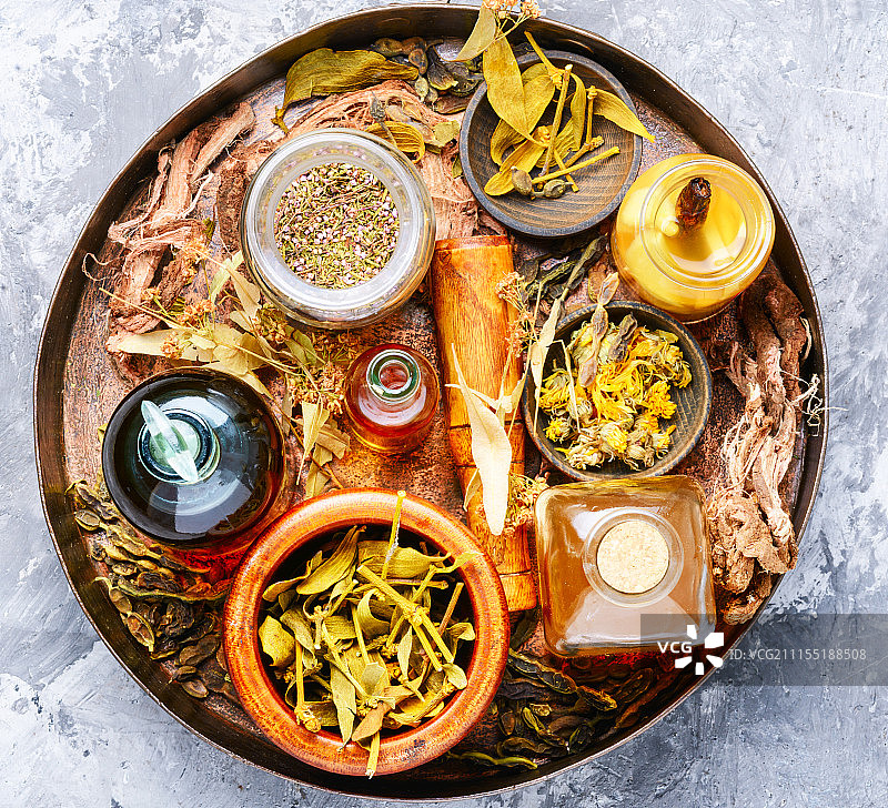 替代草药医学图片素材