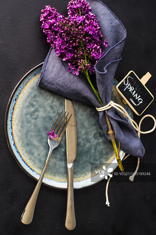 春季丁香花概念图片素材