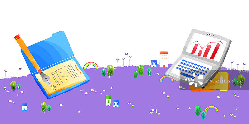 商业概念插图图片素材