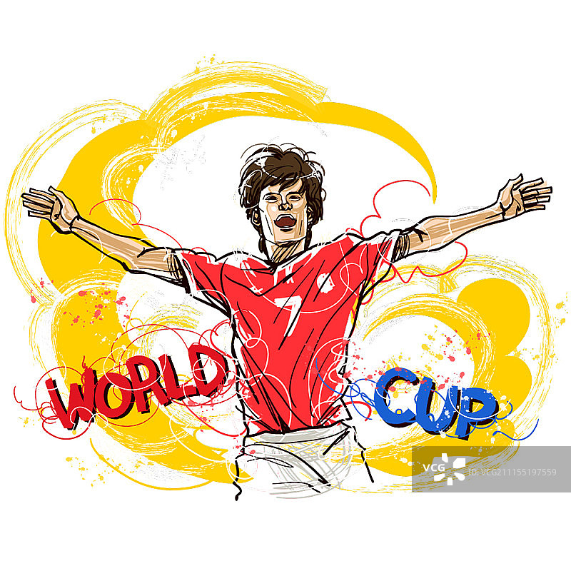 足球概念矢量插画图片素材