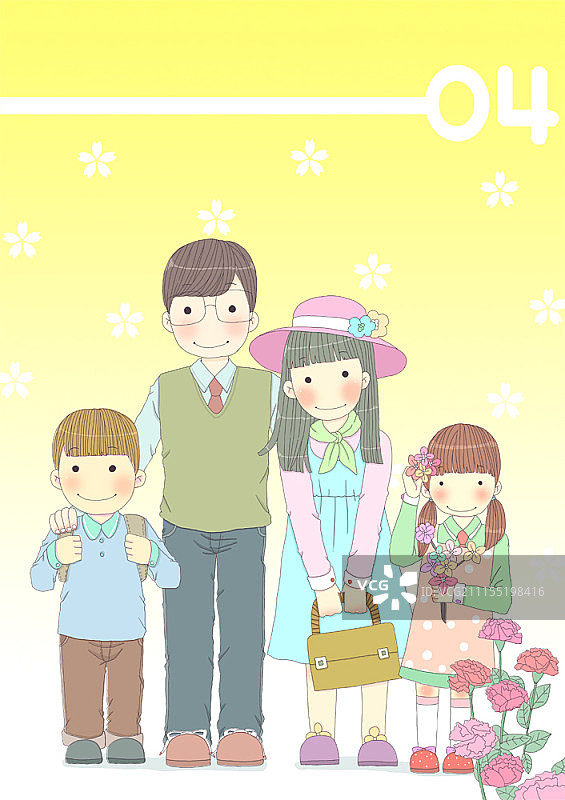 一家人去野餐图片素材