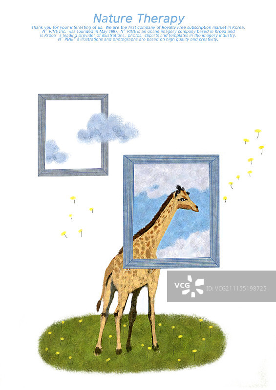 手绘动物插画图片素材