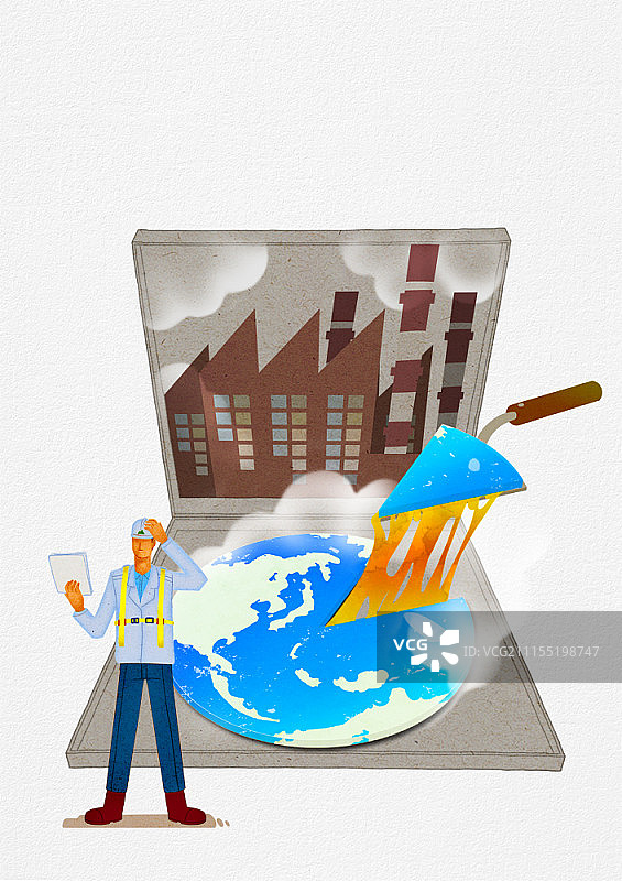 自然灾害概念插图图片素材