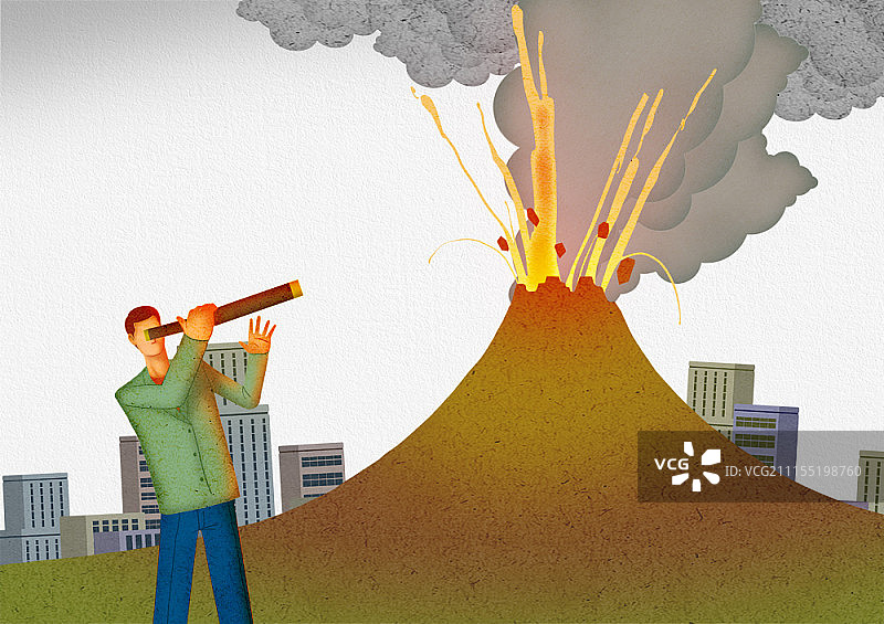 自然灾害概念插图图片素材
