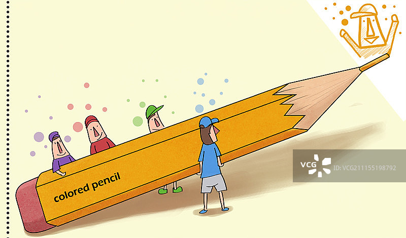 概念迷你人物插图图片素材