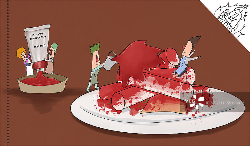 概念迷你人物插图图片素材