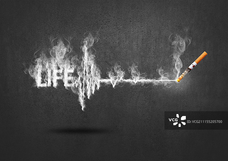 禁止吸烟概念数字合成图图片素材