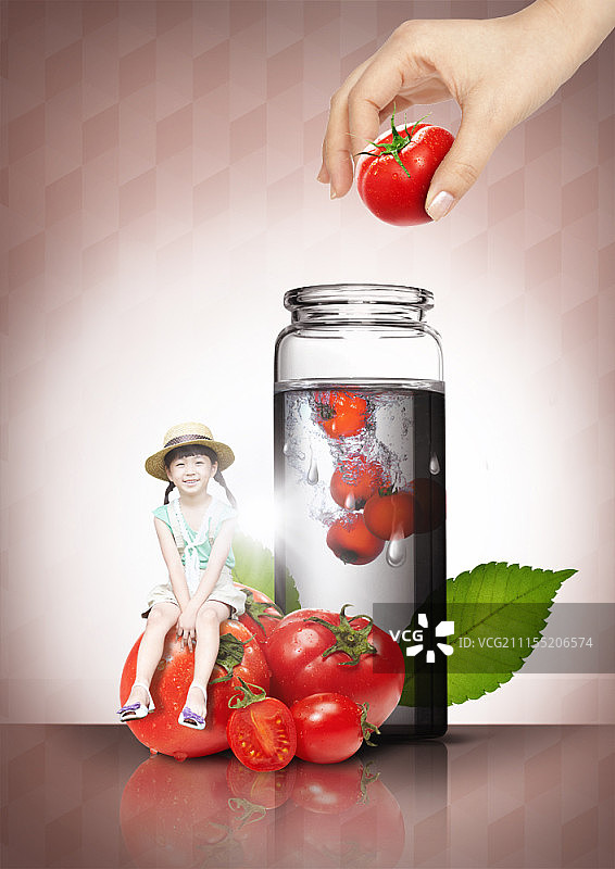 有机食品主题数字合成图像图片素材