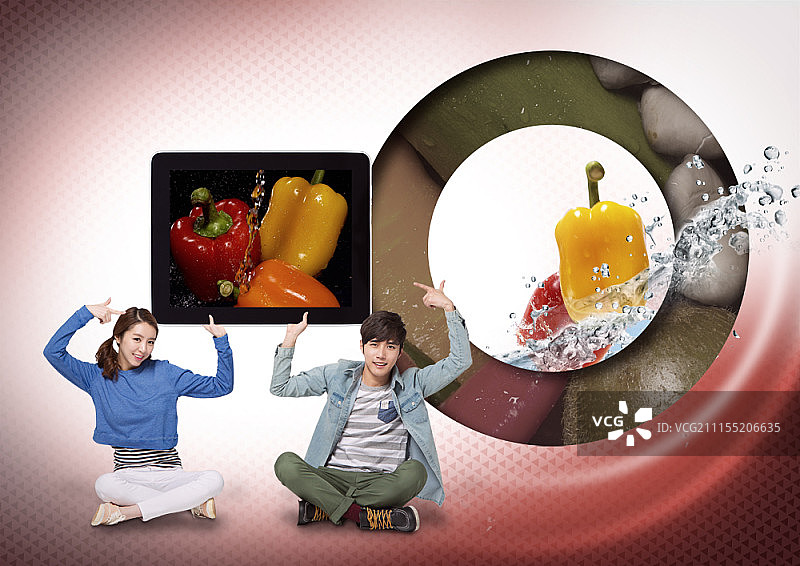 有机食品主题数字合成图像图片素材