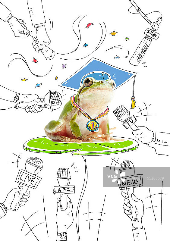 冠军蛙合成图像图片素材