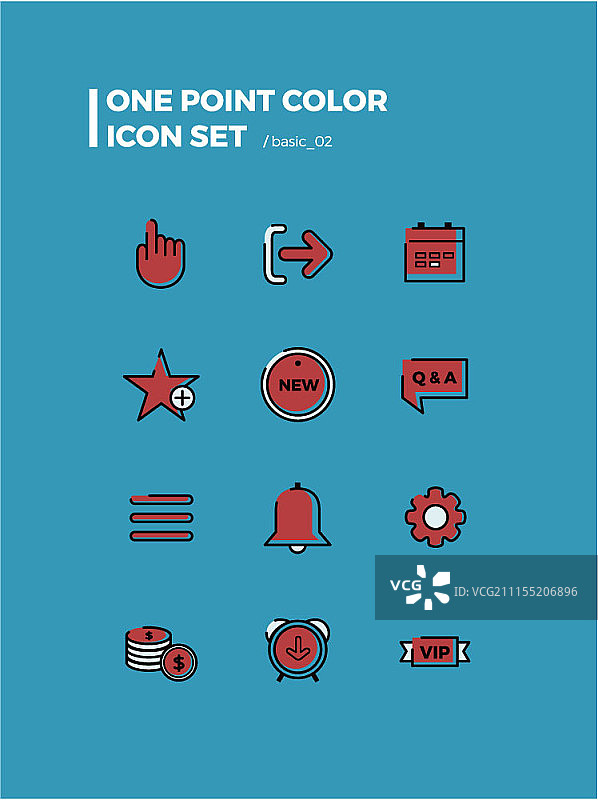 单点颜色图标集图片素材