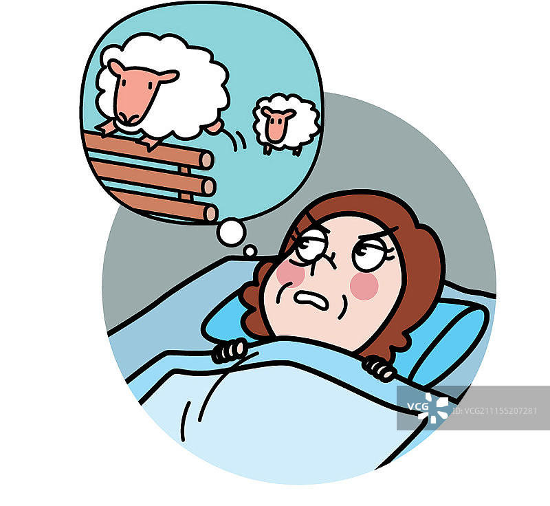 卡通人物与健康护理概念图片素材