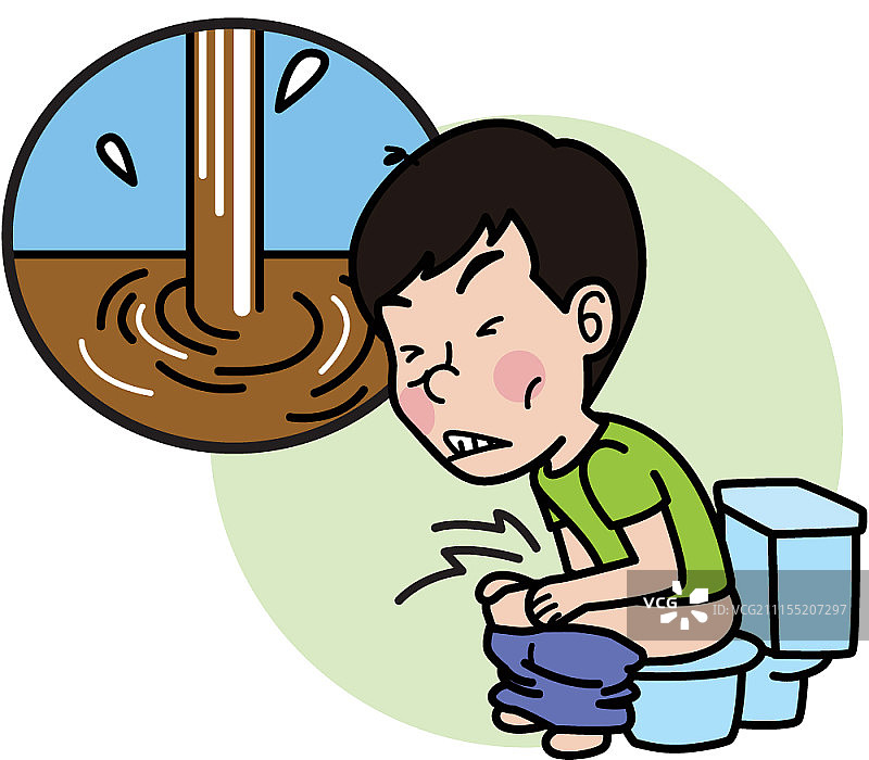 卡通人物与健康护理概念图片素材