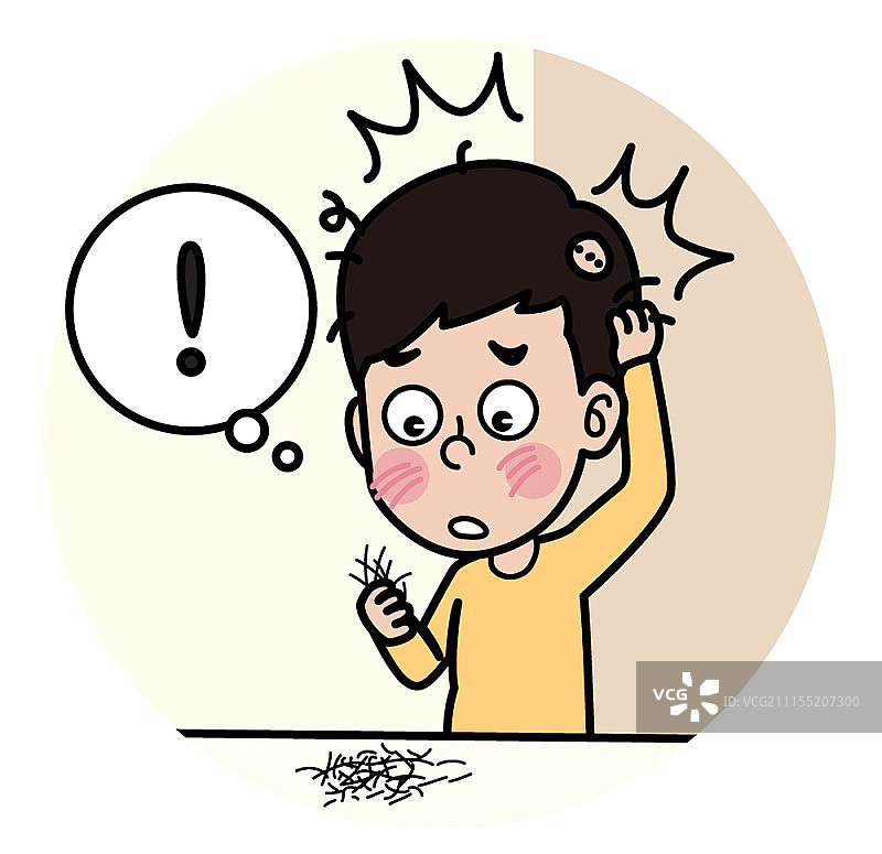 卡通人物与健康护理概念图片素材