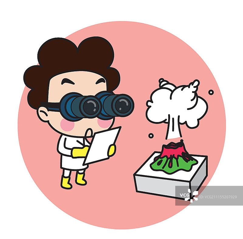 卡通科学家角色图片素材