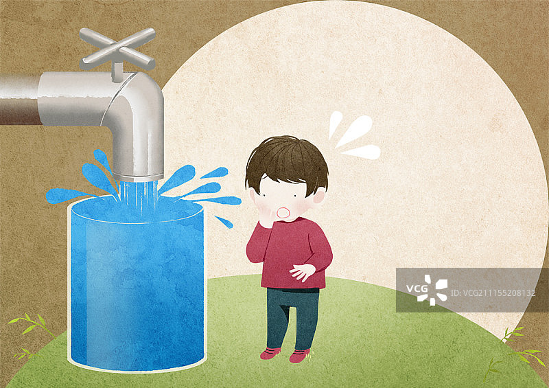 水资源保护概念插画图片素材