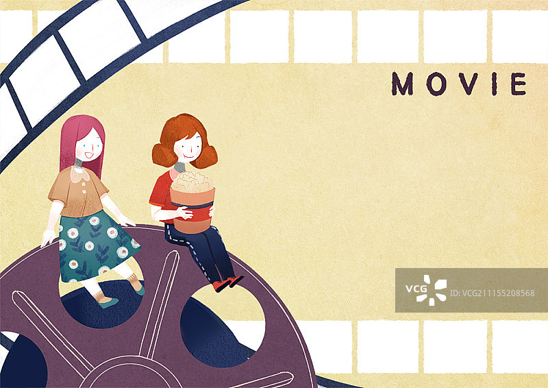 友谊概念插画图片素材