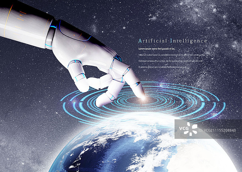 人工智能主题数字合成图像图片素材