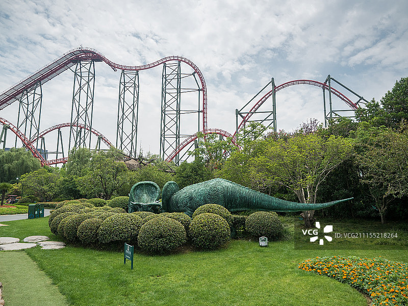 常州恐龙园内景图片素材