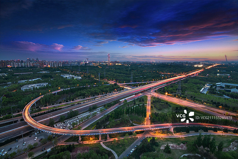 日落仰山桥图片素材