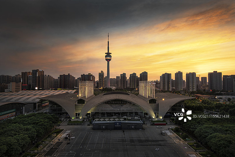 西安会展中心图片素材