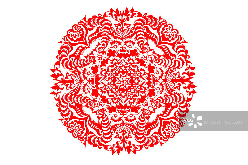 剪纸：凤凰图片素材