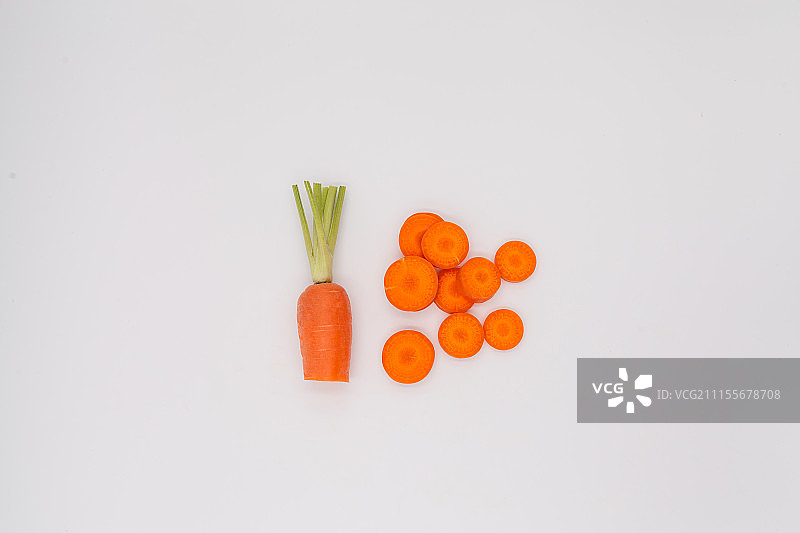 白色背景的胡萝卜图片素材